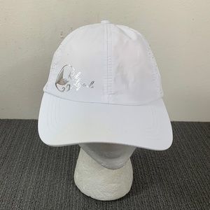 Reel Legends Baseball Hat Women's No Size White Mesh Sides Adjustable Strapback